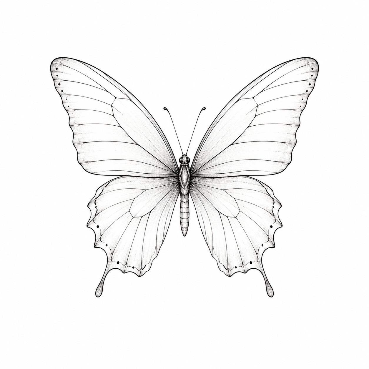 Ideia de tatuagem de borboleta floral para simular na pele