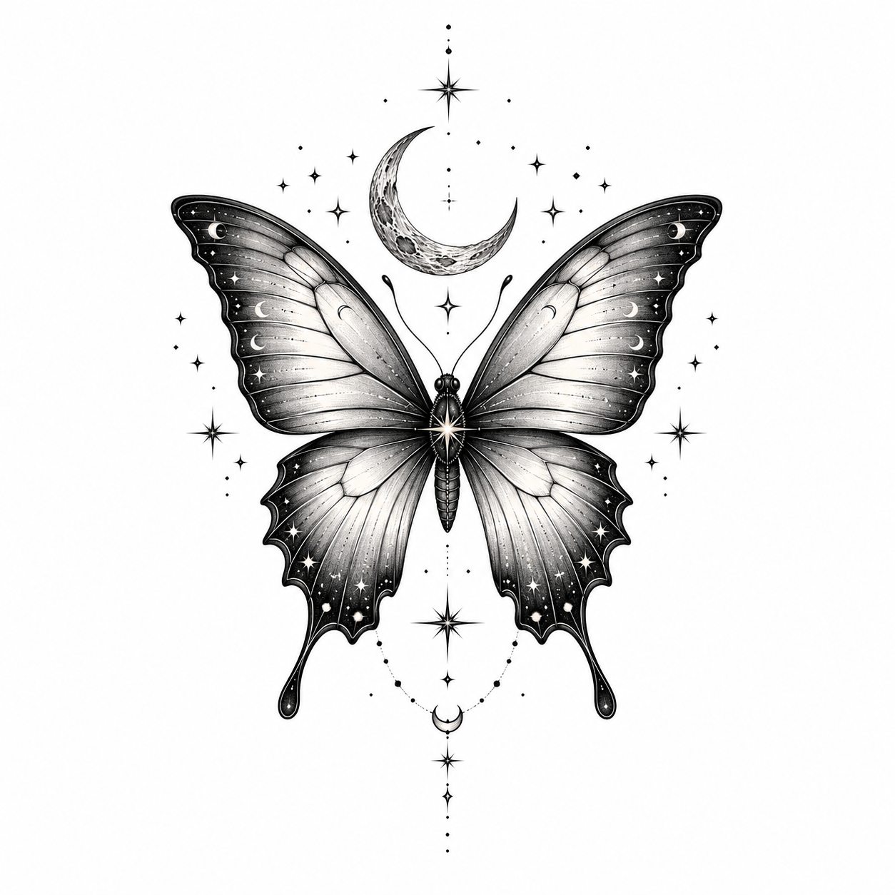 Tatuagem de borboleta feminina para braco
