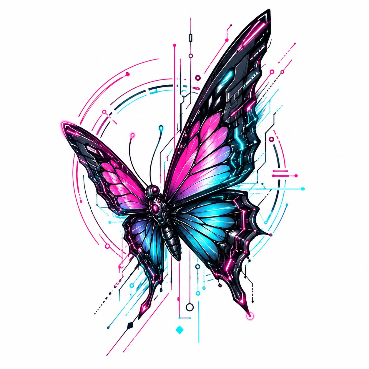 Ideia de tattoo borboleta para ombro feminino